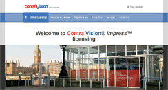 Desktop Screenshot of licensing.contravision.com